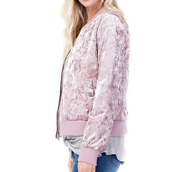 Ashley By 26 International Mauve Velvet Jacket - Picture 4 of 7